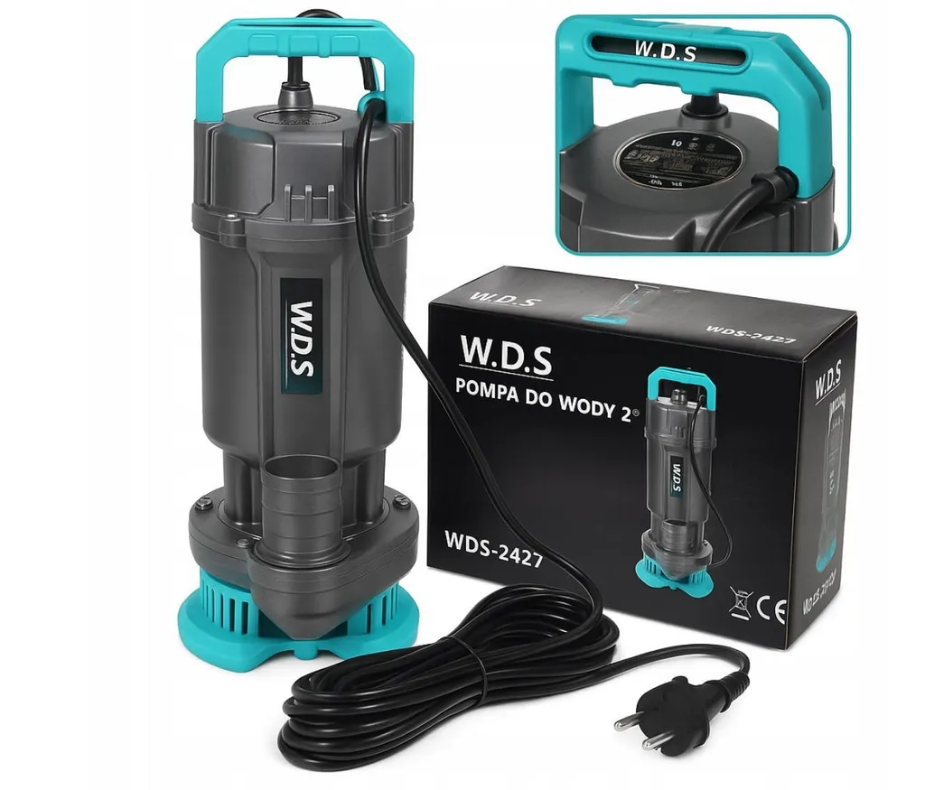 Pompe submersible WDS2427 idéale pour vider bassin et cave inondée 2"