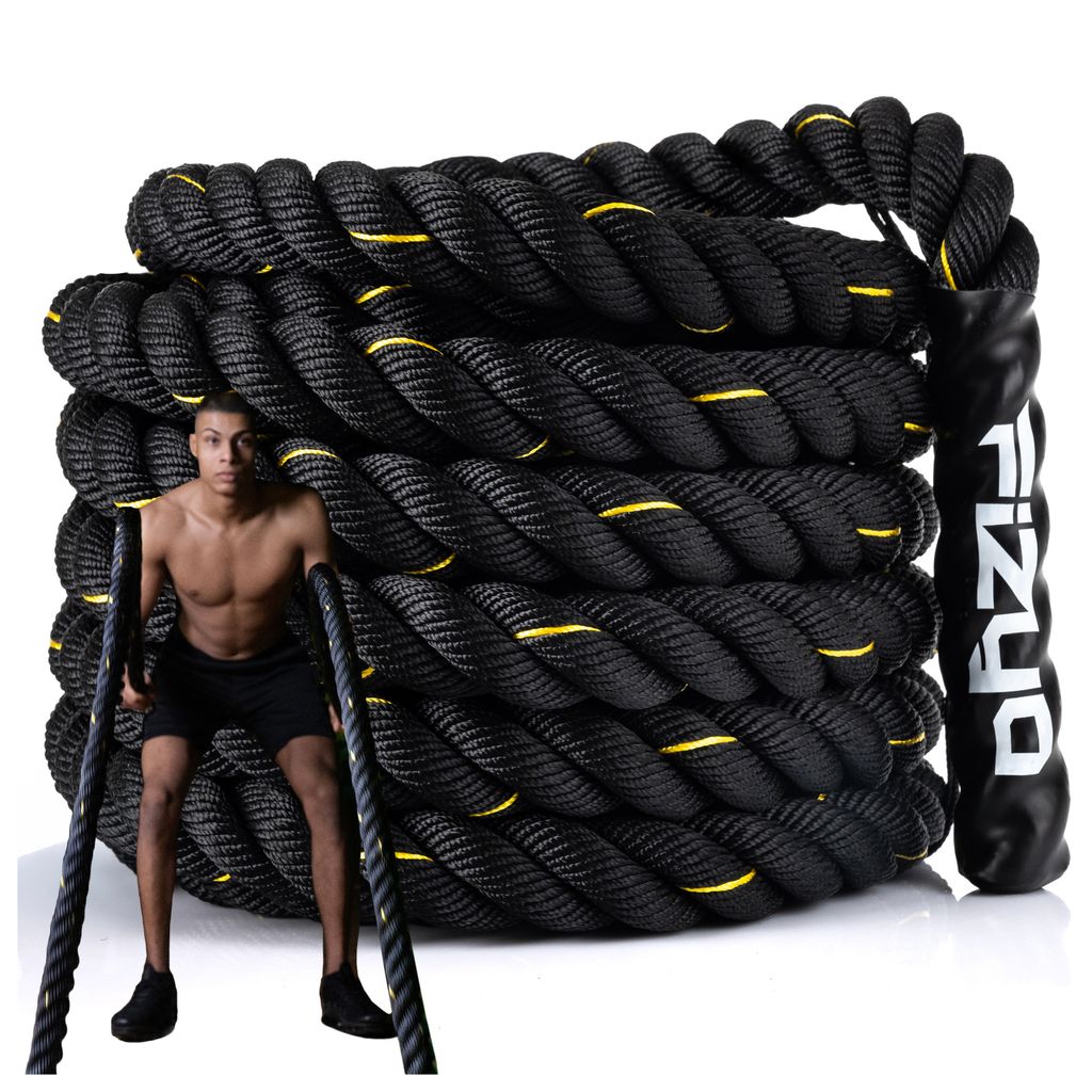 FIZYO Battle Rope 15m – Lina treningowa do ćwiczeń, siły, Zdjęcie produktu 
