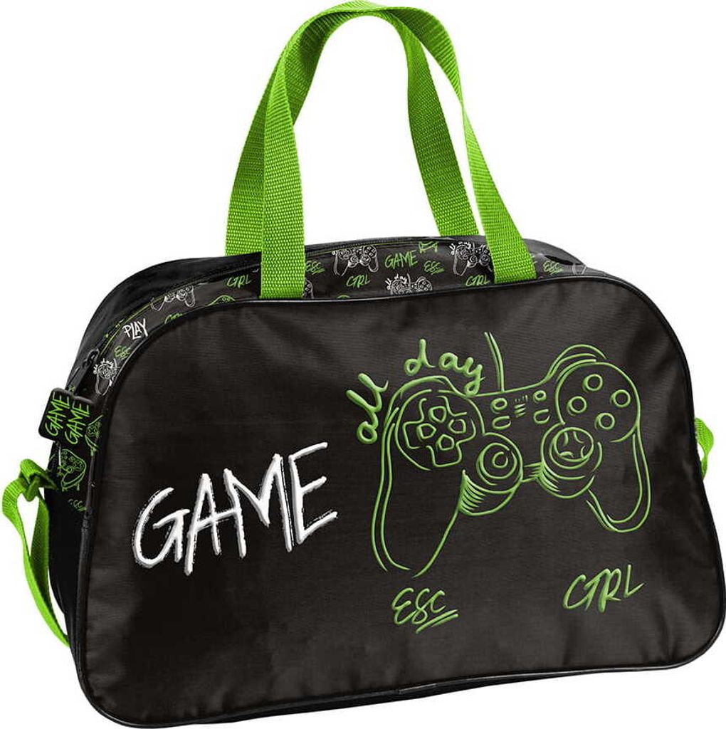 PASO Sporttasche Kinder Jungen Game schwarz grün Produktbild 