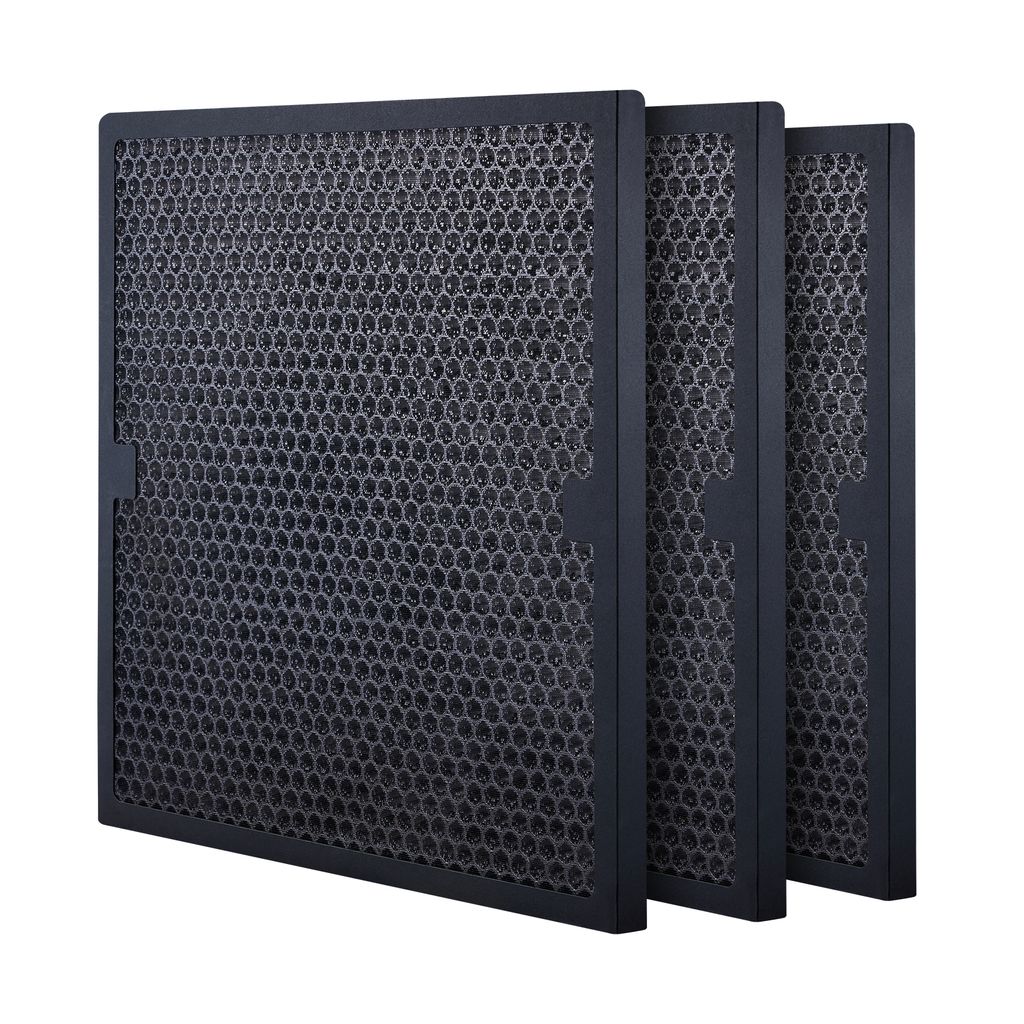 VEVOR Aktivkohlefilter, 3er-Pack, 40,6 x 48,2 cm Luftfilter-Ersatz, hocheffiziente Filter der Stufe 2, kompatibel mit BlueDri und VEVOR Wäscher, L...