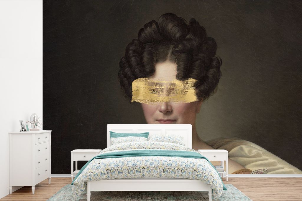 MuchoWow Fototapete für Wohnzimmer oder Schlafzimmer Wandtapete Vinyl Motivtapete Johanna Henriëtte Engelen - Dubois Drahonet - Gemälde - 600x...