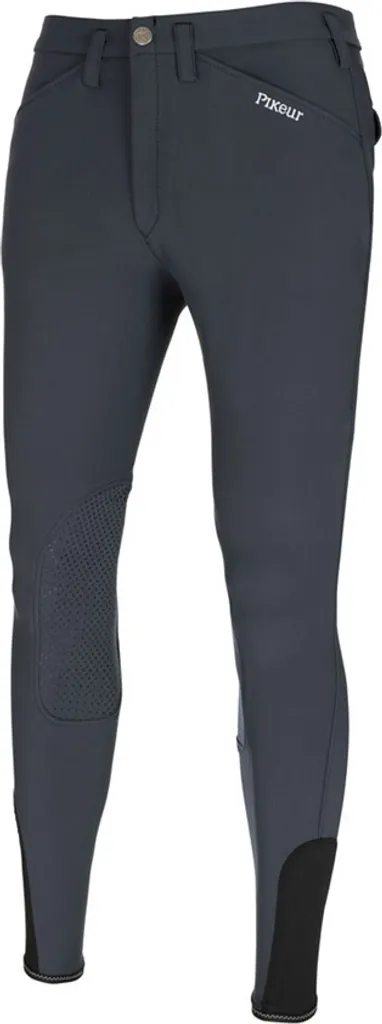 Pikeur RODRIGO GRIP Gris Foncé : Pantalon d'équitation homme haut de gamme