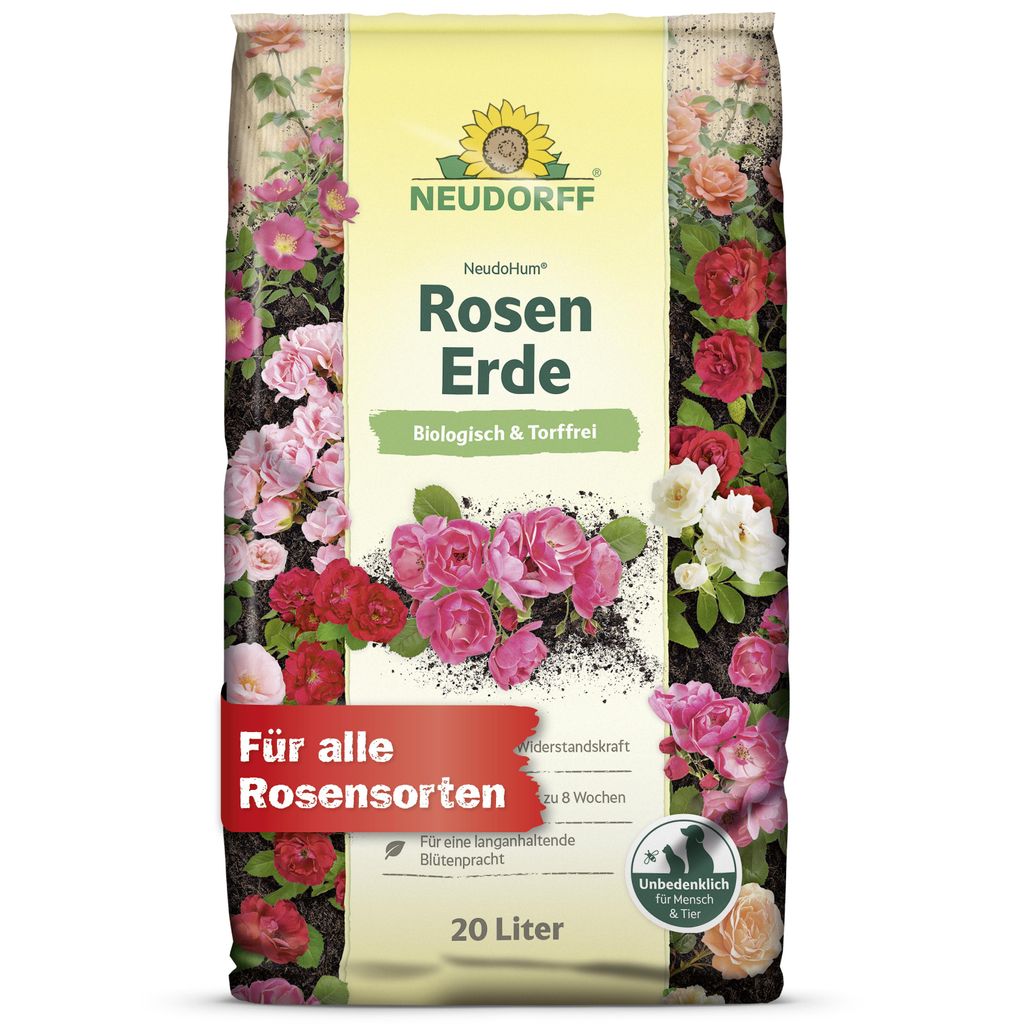 Neudorff NeudoHum RosenErde 20L torffreie Erde für Produktbild 