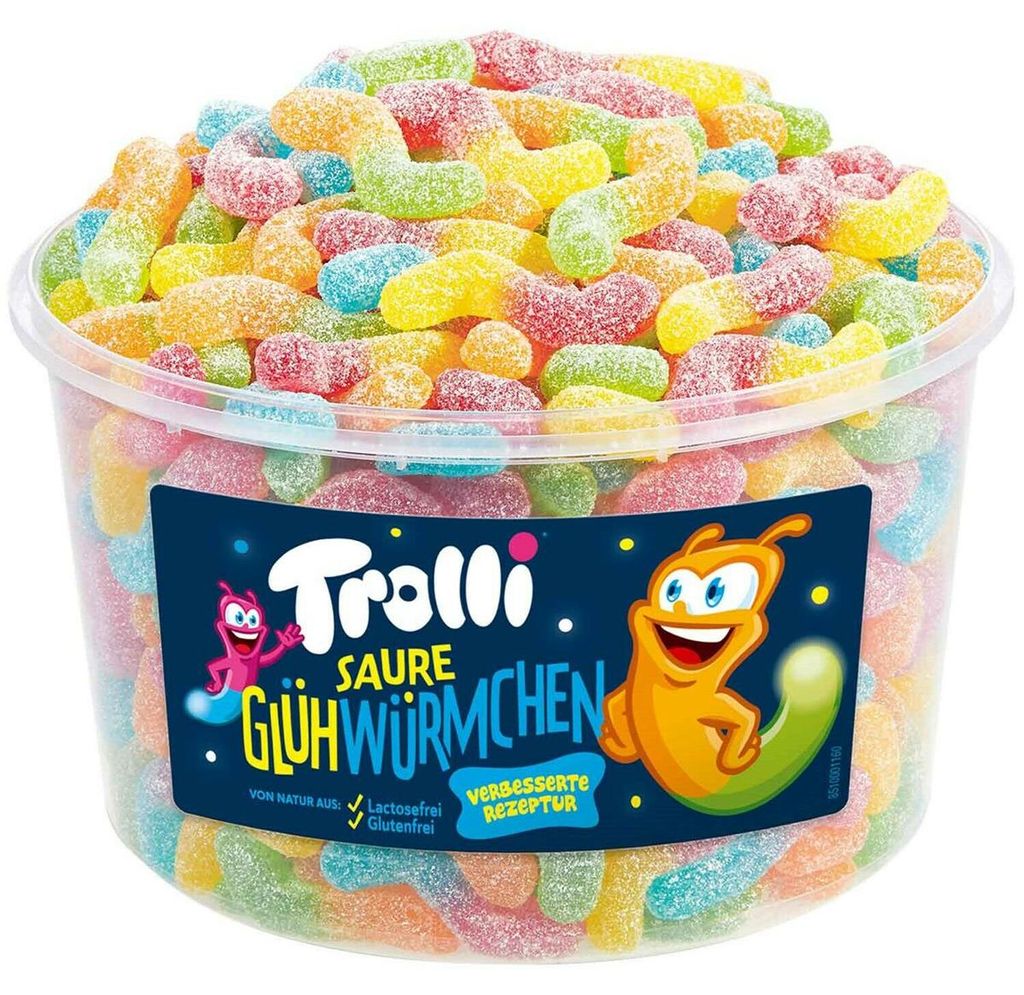 Trolli Glühwürmchen kyselé ovocné žvýkačky Glühwürmchen Obrázek produktu 