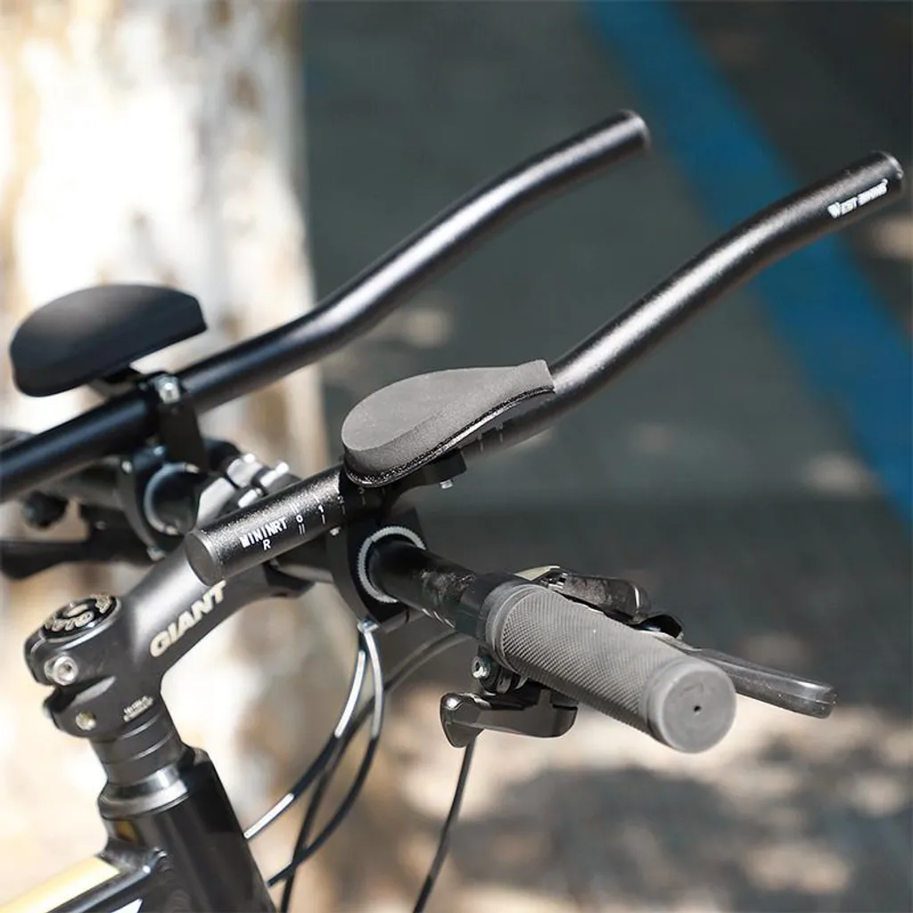 Rallonge de guidon pour cyclotourisme réglable en alu noir robuste