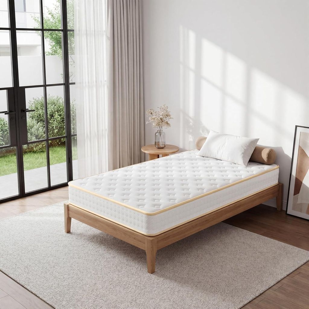 DEWINNER Matratze 90 x 190 cm, 18 cm Schaumstoff und Produktbild 