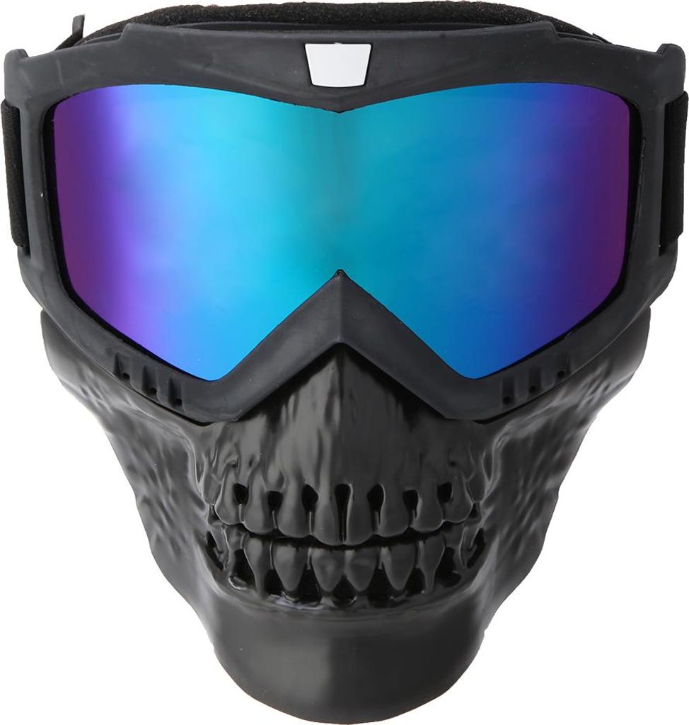 Abtrennbare Motorradbrillen im Freien Helm Maske Ski Sportbike Renngläser (farbenfroh)