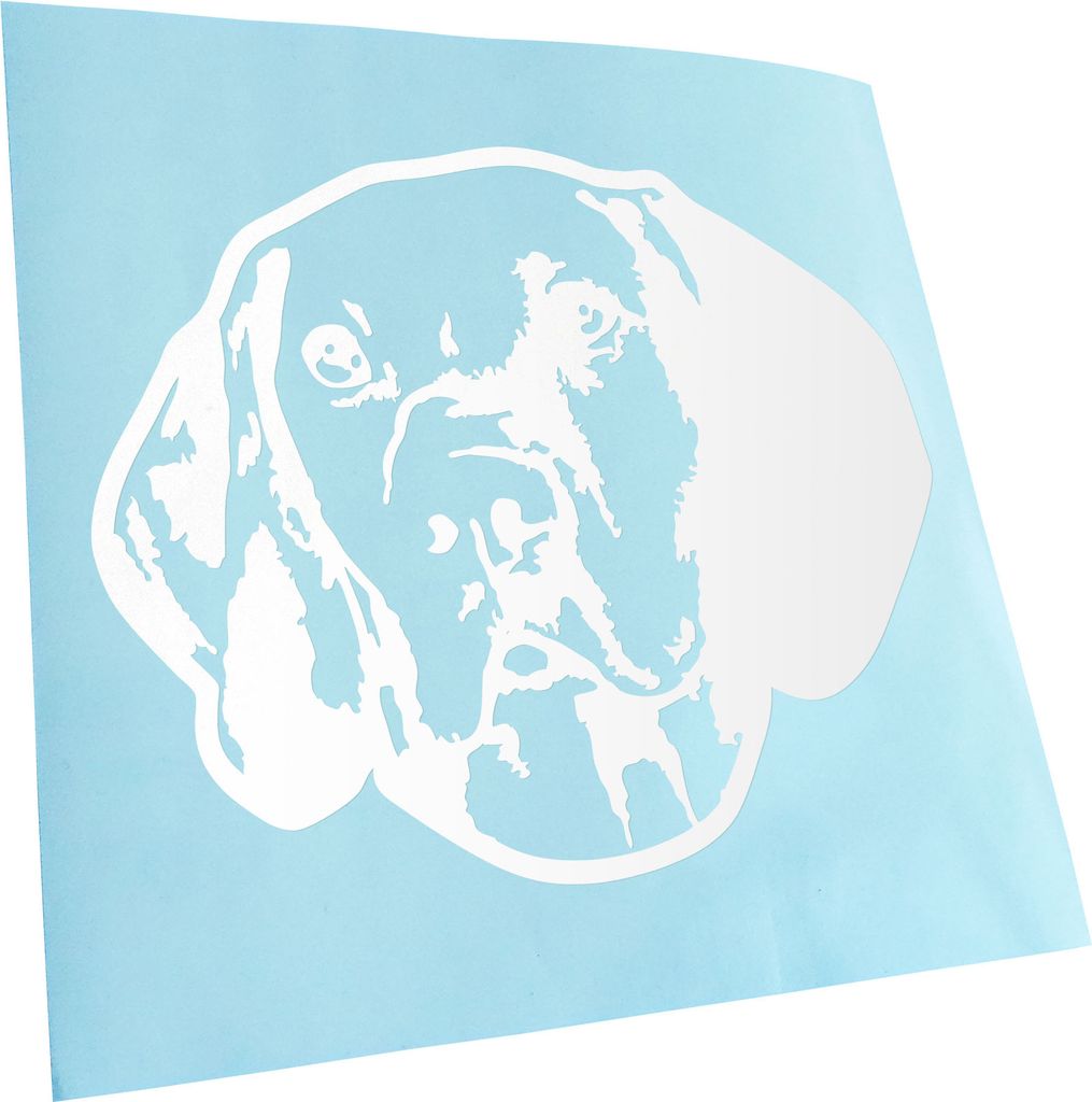 Kiwistar - Autoaufkleber - Vizsla Hund - Weiss - 24x20cm - Aufkleber für Auto, Laptop, Fahrrad, LKW, Motorrad Mehrfarbig JDM Decal Racing