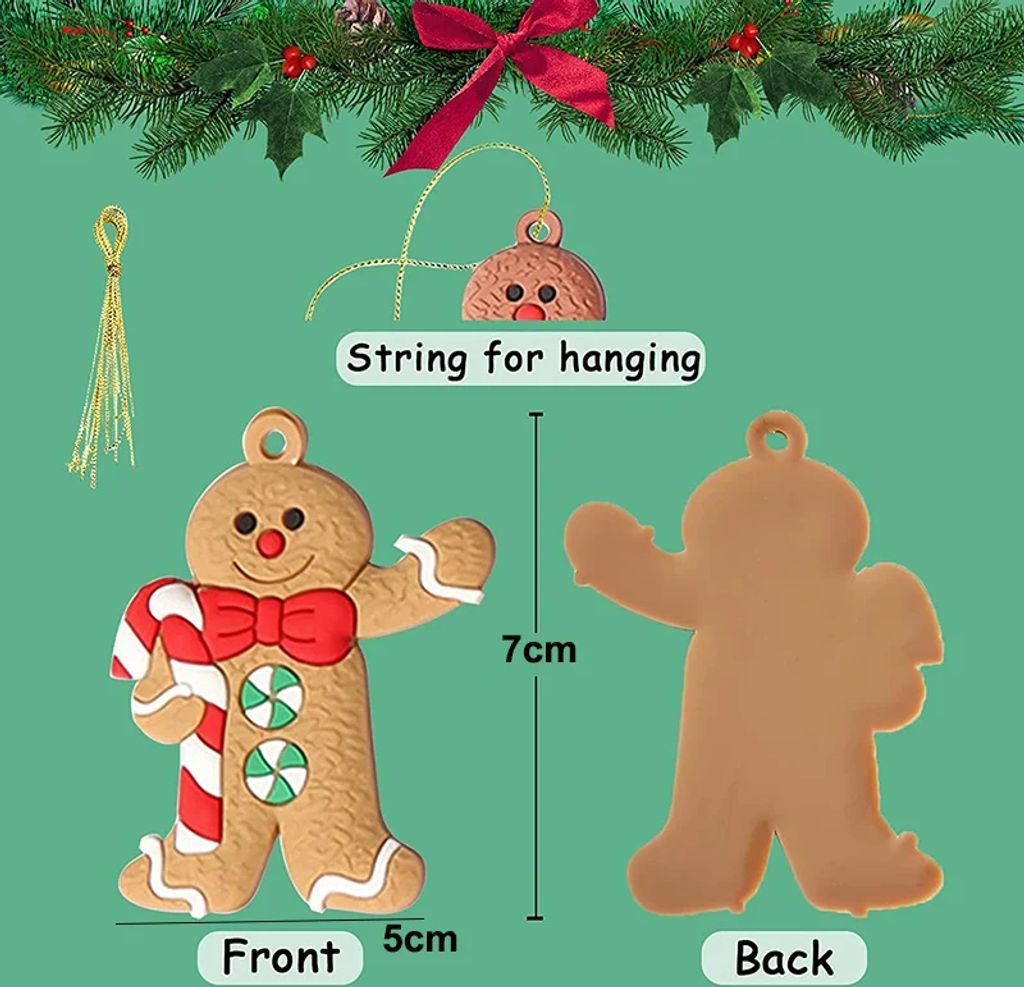 Lucleag 8er-Set Weihnachtsstrümpfe – Mini-Strickstrümpfe 16x13 Cm Mit 3D-Motiven Zum Aufhängen