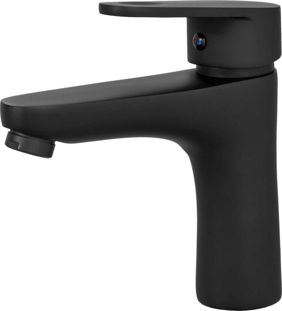 Badezimmerarmatur Wasserhahn Schwarz Armatur Muro 6 Messing