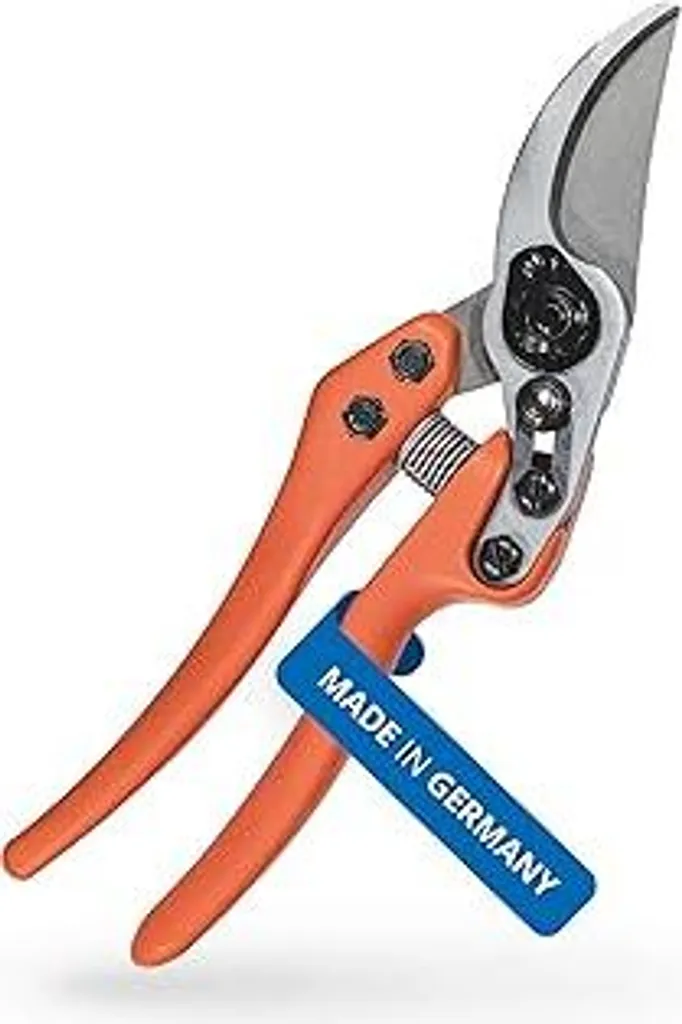 Cesoie da giardino professionali Original LÖWE 11 Bypass 11.107 con lame in acciaio rivestite antiaderenti - cesoie da giardino leggere e affilate a doppio taglio, ideali per tagli precisi su fiori, rami e alberi da frutto. - 1