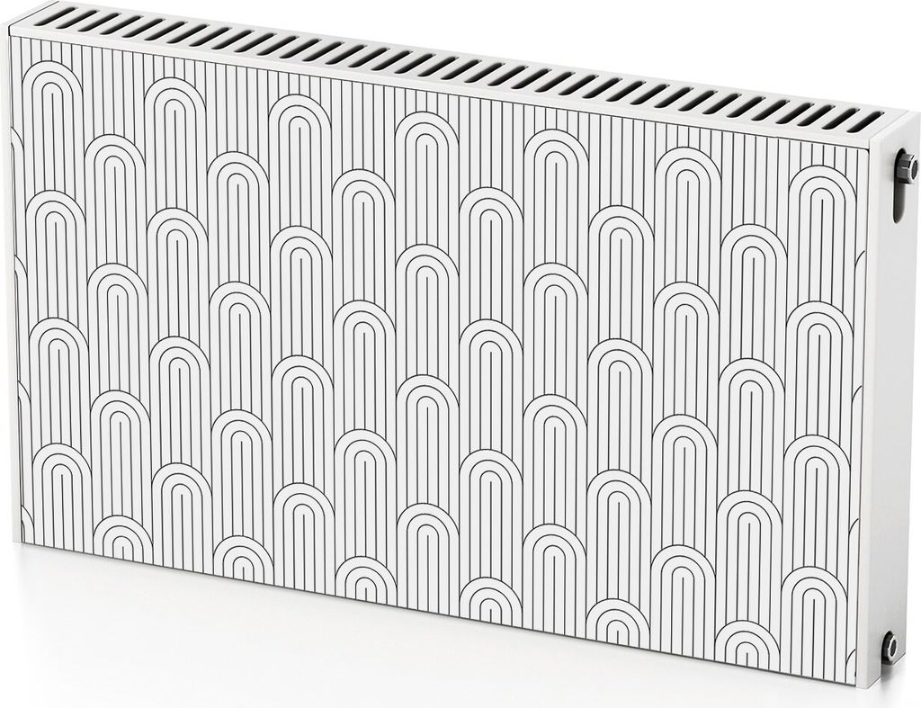 Geometrische Linien – Magnetische Heizkörperabdeckung – 100x60 cm – Magnet Heizkörperabdeckung – 3D Würfel – Heizkörperverkleidung ...