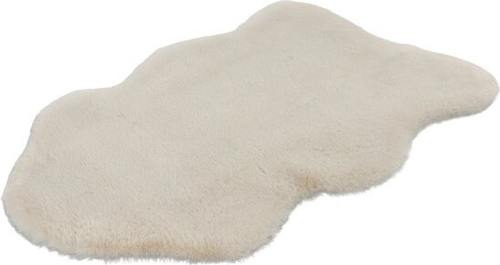 Lalee Cosy - Teppich - Superweich - Hochflor - Anti-Rutsch - Kunstfell - Flauschiges Fell - 60x90 cm elfenbein off-white