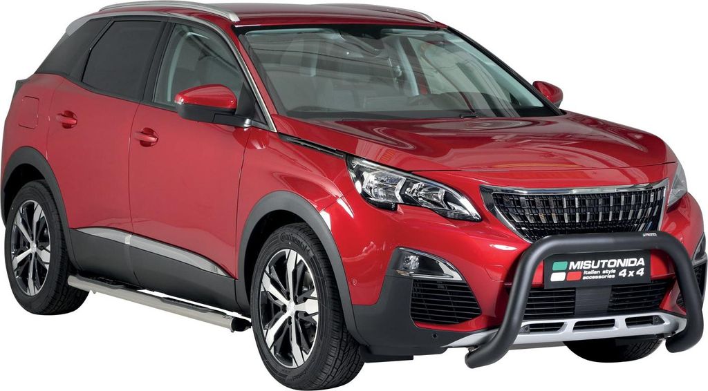 Frontbügel Frontschutzbügel für Peugeot 3008 2018-2021 ø76mm Stahl Schwarz