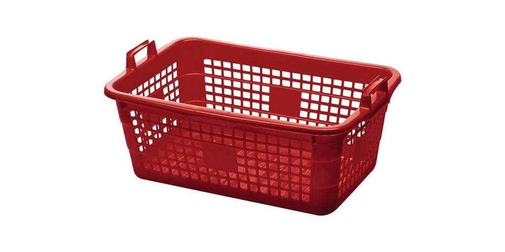 Panier L620xl425xH250mm 45 lPE rouge LOCKWEILER Image du produit 