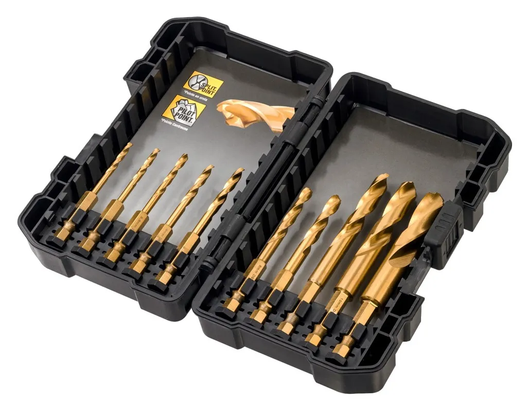 Foret Métal Dewalt HSS-TiN Extreme Impact 3-12mm Haute Résistance 1/4"