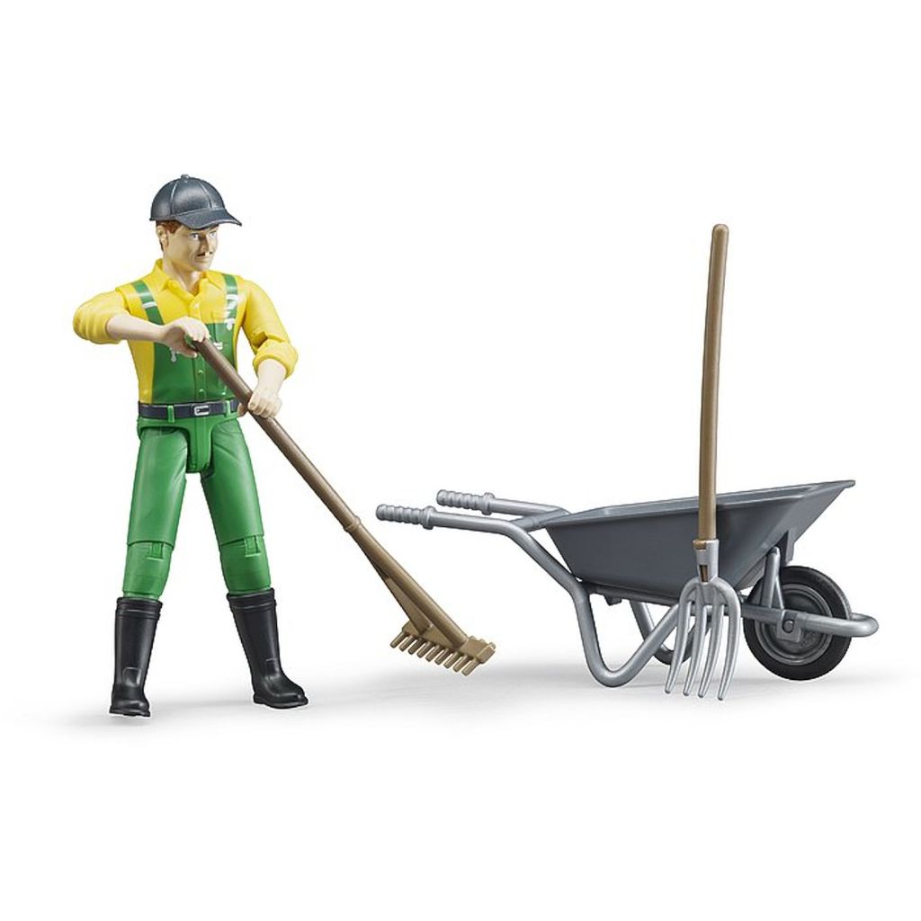 Bruder 62610 Set di figure di contadini con accessori
