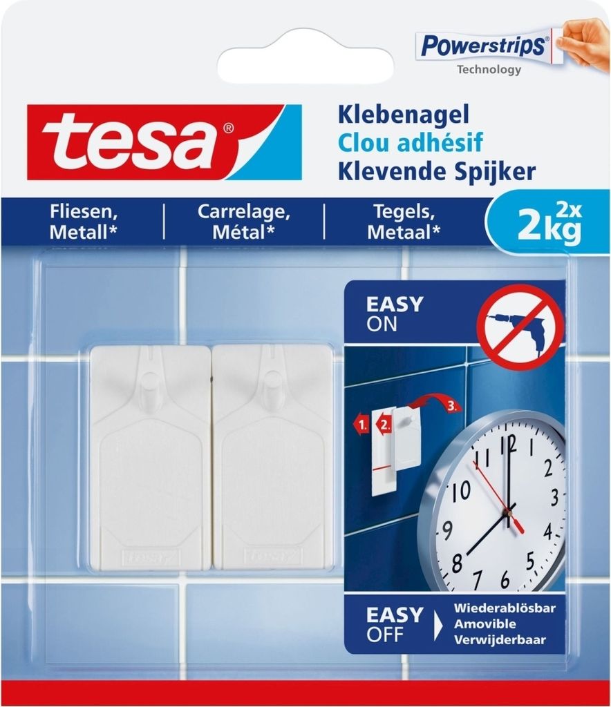 tesa Klebenagel Fliesen & Metall bis 2kg 2St