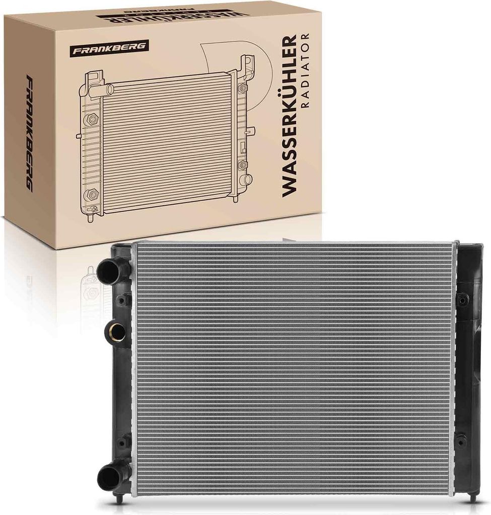Frankberg 1x Kühler Wasserkühler Motorkühler für VW Golf III 1H Vento 1.4L 1.6L