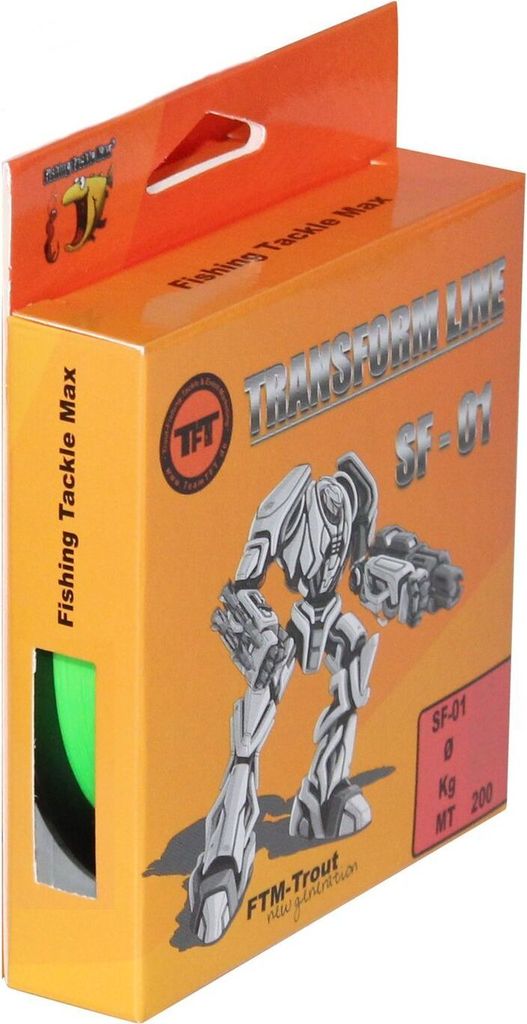 TFT Transform Line SF-01 200m Fluo grün - Angelschnur, Durchmesser/Tragkraft:0.18mm / 4.25kg Tragkraft