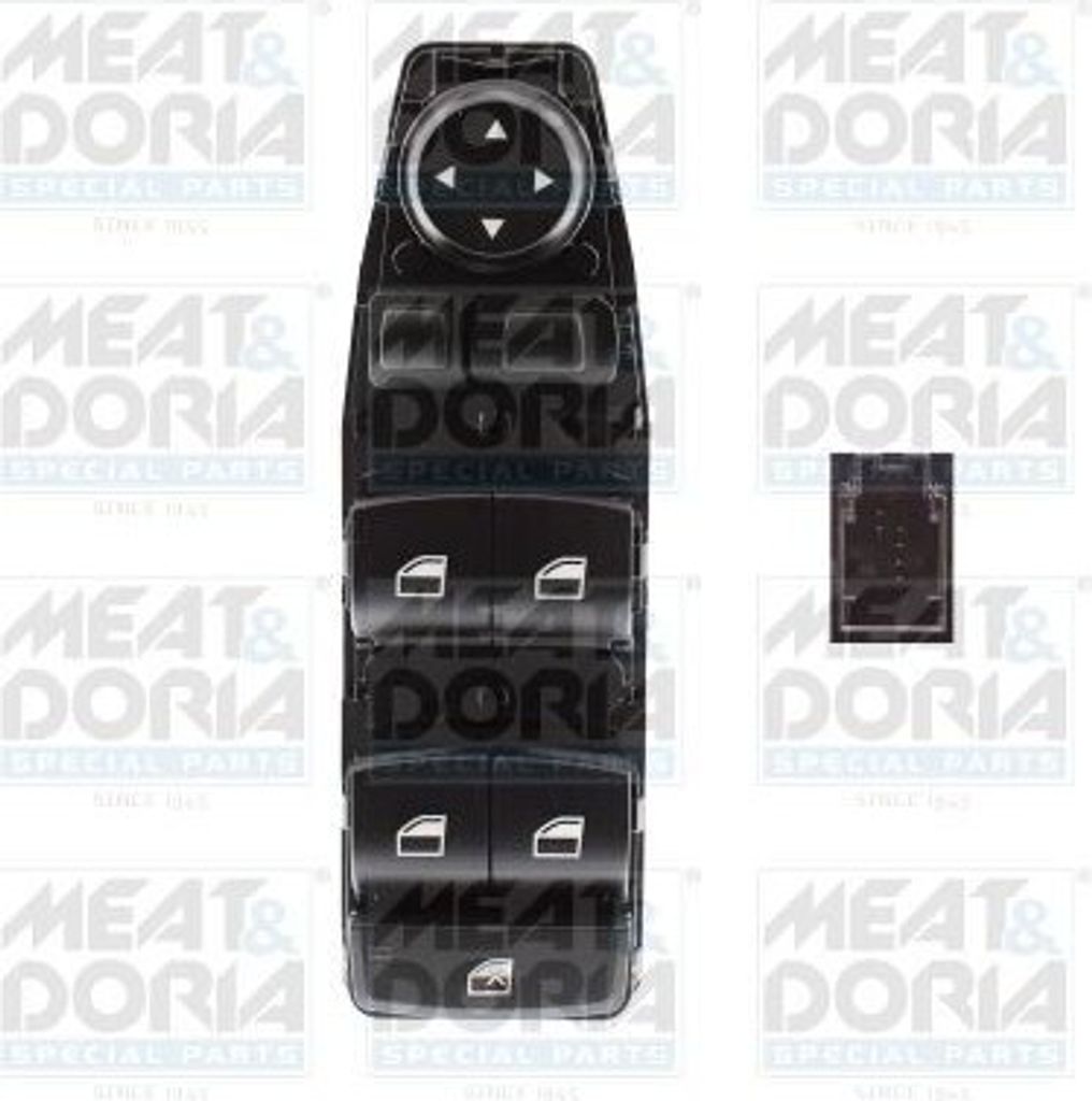 MEAT & DORIA 26004 Fensterheberschalter für BMW 5 Touring (F11) Vorne Links Fensterheber Schalter