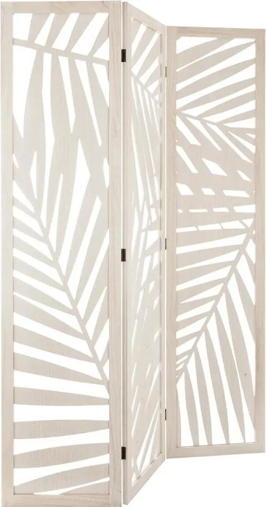 Paravent Intérieur Blanc Emilie - Séparateur de Pièce Décoratif en Bois