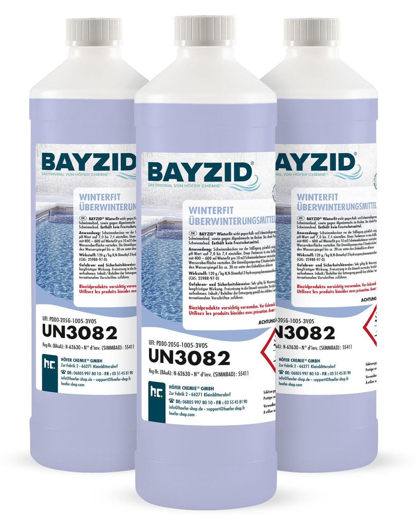 3x1 L BAYZID® Winterfit Überwinterungsmitte gegen Algen und Produktbild 