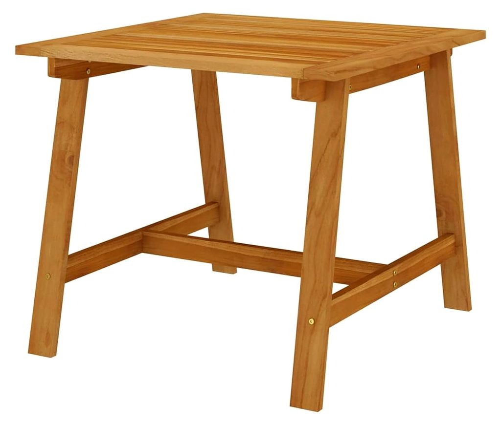 Esstisch aus Akazienmassivholz, 88x88x74 cm, für Innen- und Außenbereich