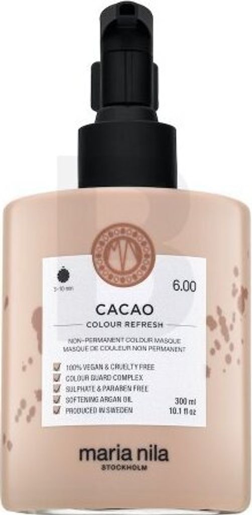 Maria Nila Colour Refresh ernährende Maske mit Farbpigmenten zur Auffrischung von hellen und mittelbraunen Farbtönen Cacao 300 ml