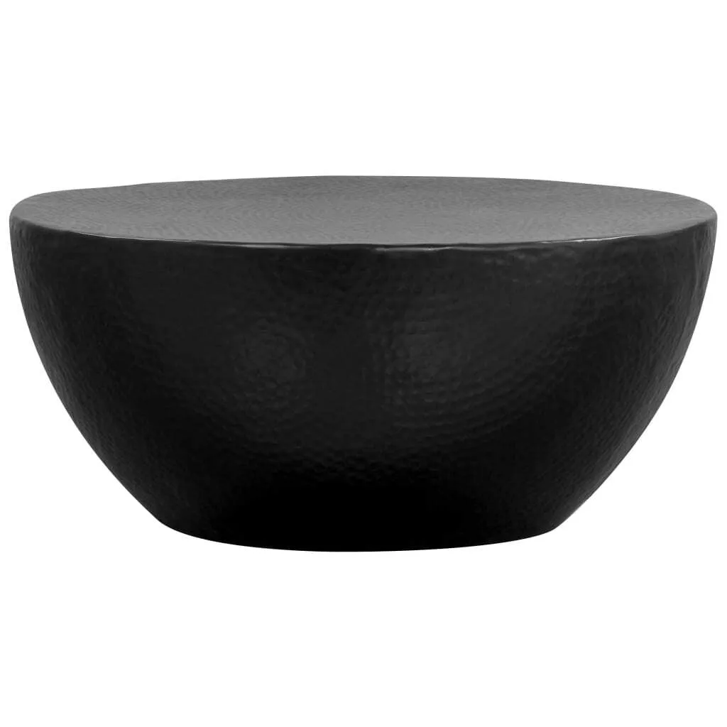 Table d'appoint de salon noire 70 cm pour décoration moderne et épurée - 2