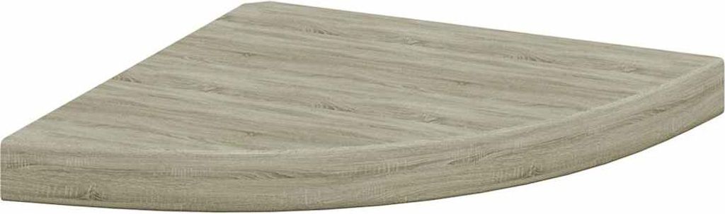 vidaXL Eck-Schweberegal Eichen-Optik 35x35x3,8 cm MDF
