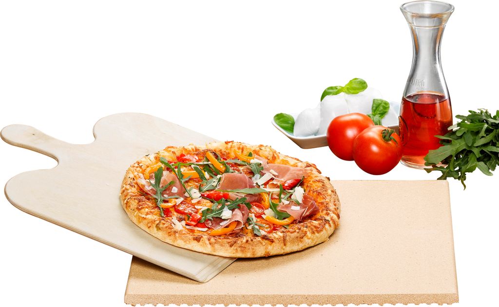Pizza-/Brotbackstein Set PS 16, Stein aus natürlicher Produktbild 