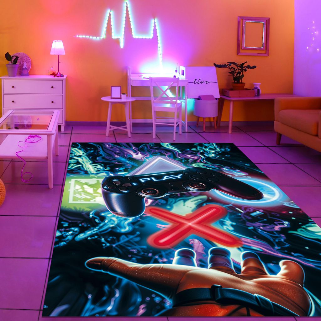Gaming-Teppich mit Controller Größe - 160 x 230 cm