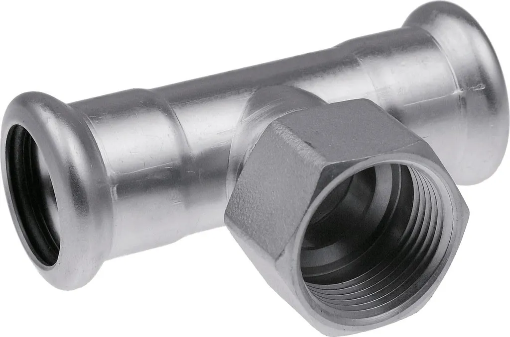 Té en inox femelle 88,9 Rp3/4 - Raccord industriel haute résistance
