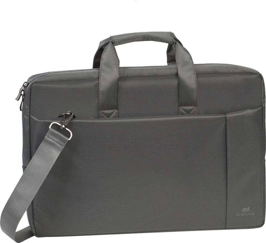 Porte-documents classique Rivacase 8251 gris pour PC portable 17" - 2