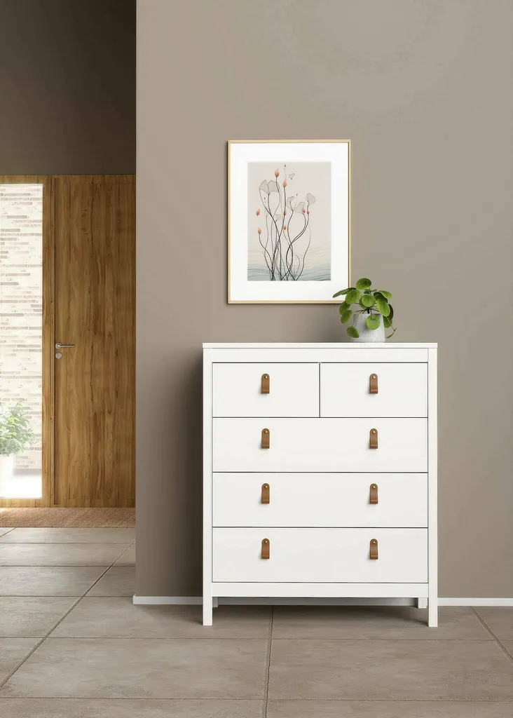Commode blanche gain de place pour éliminer le désordre à la maison - 2