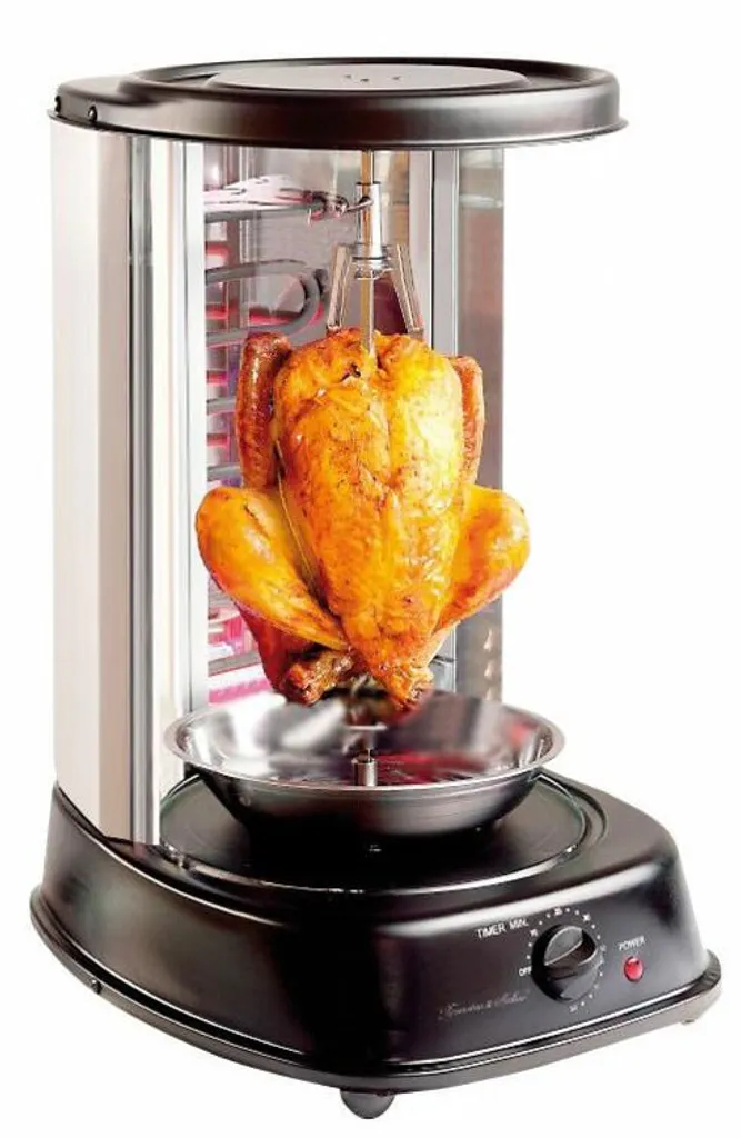 Rôtissoire verticale électrique 2000W pour poulet rôti et gyros grec