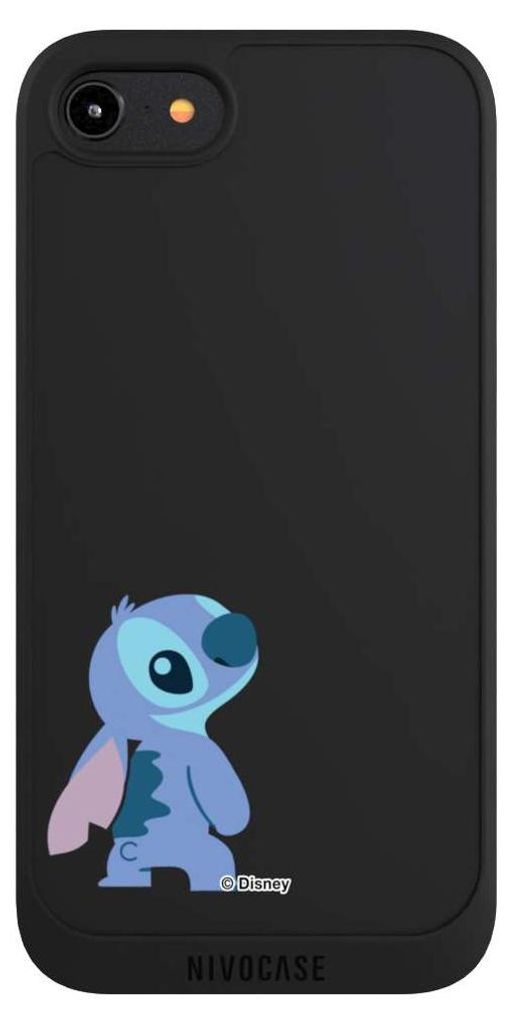 NIVOCASE Handyhülle für Apple iPhone 7 Hülle NIVOpure Case Schwarz Disney Fanartikel Lilo & Stitch