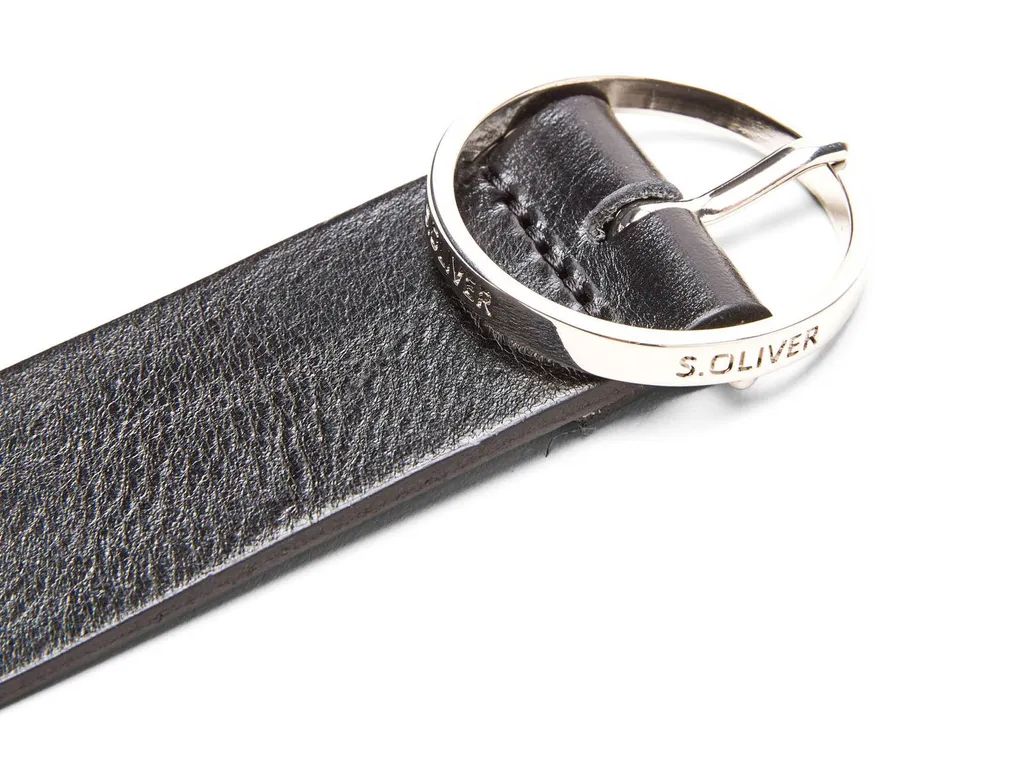 s.Oliver Pelle cintura Fashion Leather Belt W85 Black nero - 2