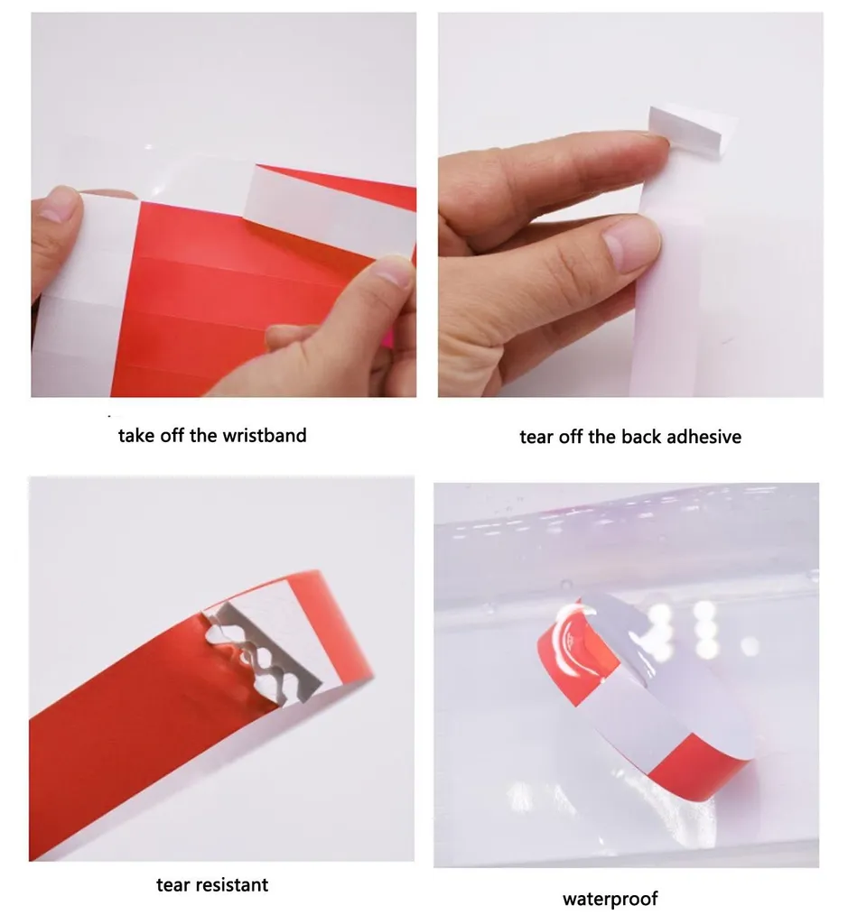 Bracelets Événementiels en Papier PP Indéchirable et Imperméable - 16