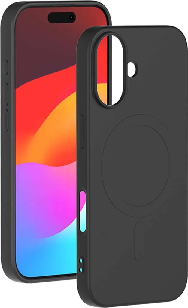 Custodia iPhone 17 Silicone Nero BigBen Connected MagSafe Premium