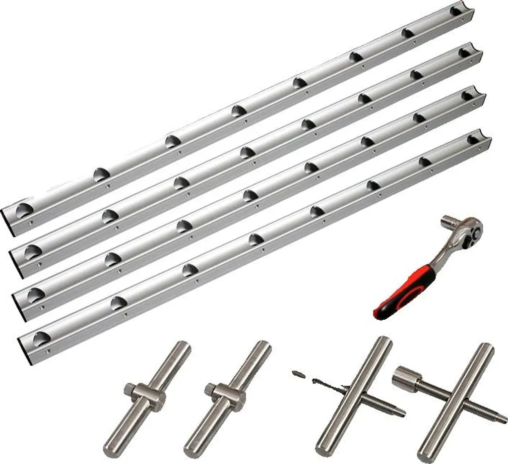 Serre-joint robuste 104 cm et col 100 mm, serrage ultra puissant 500kg