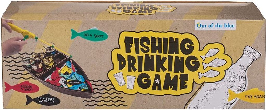 Fische angeln Trinkspiel, Partyspiel mit 6 Shooter Gläsern Produktbild 