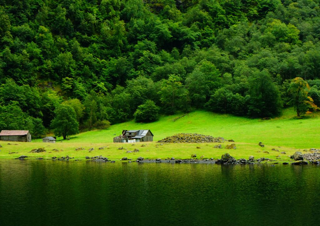 hansepuzzle 72958 - Norwegen Puzzle, 260 Teile, Natur, 41,0 x 28,0cm mit hochwertiger Aufbewahrung, Kartonbox und wiederverschließbarem Beutel