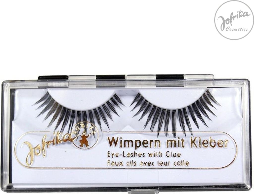 Ciglia di capelli umani Elegance con colla Immagine del prodotto 