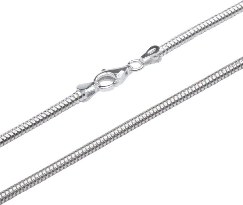 Silberkette Damen Schlangenkette echtes 925er Silber 1,9mm Produktbild 