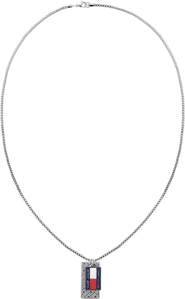 Collana Tommy Hilfiger Anthony Ramos Argento Uomo - Capsule Collection