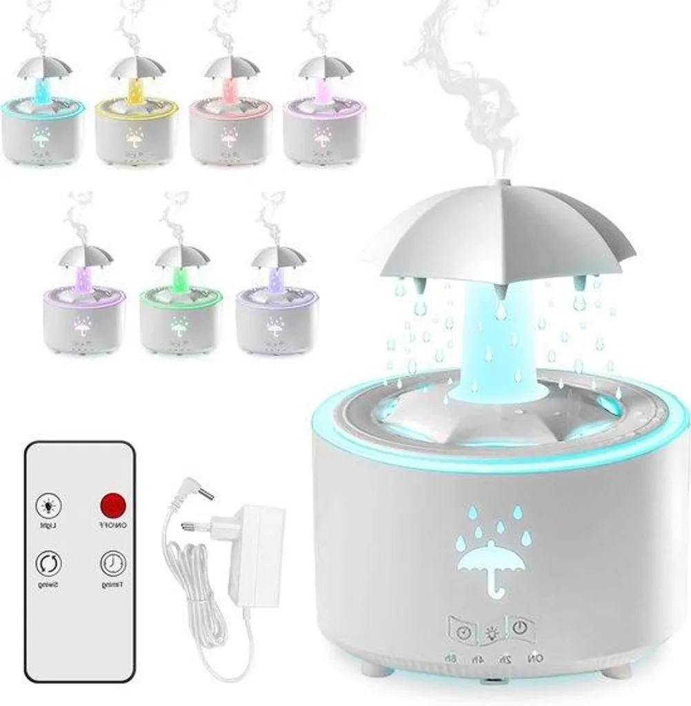Diffuseur d'humidité 300ml et lampe d'ambiance LED avec commande