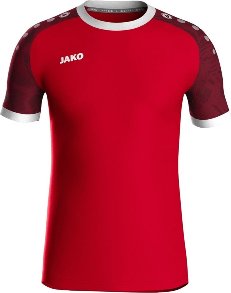 JAKO Kinder Trikot Iconic KA, Farbe:sportrot/weinrot, Größe:152
