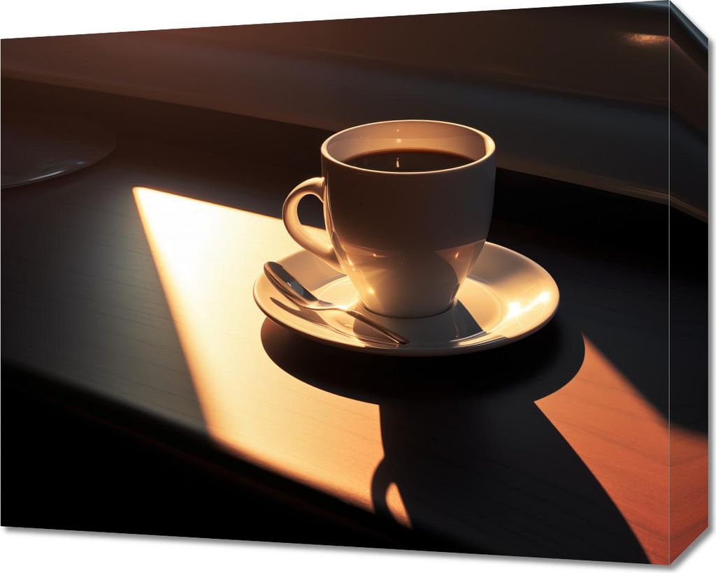 Bild 50x40cm Kaffee am Morgen
